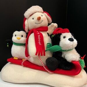 Hallmark 2007 Snowmen Fun Sledders Sleigh Ride Musical/Animated SEE VIDEO